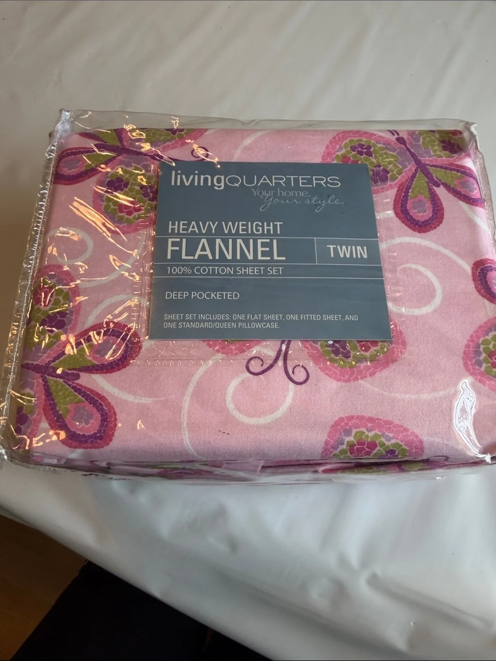 Living quarters heavy weight flannel sheet set